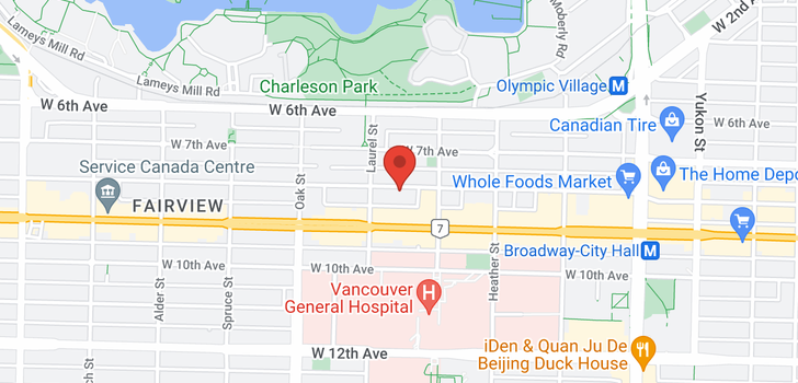 map of 6 850 W 8TH AVENUE